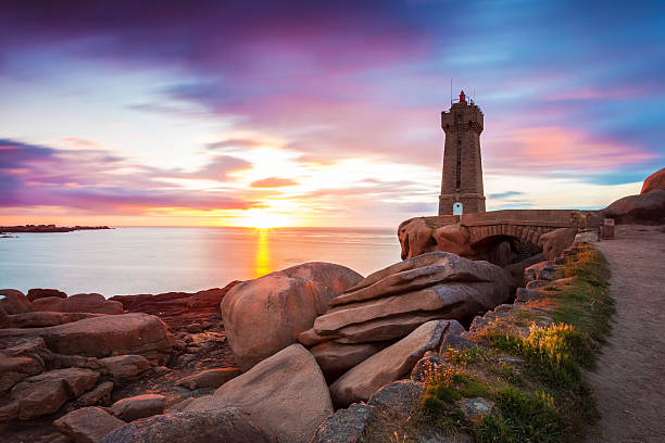 Phare de Ploumanac'h au coucher de soleil