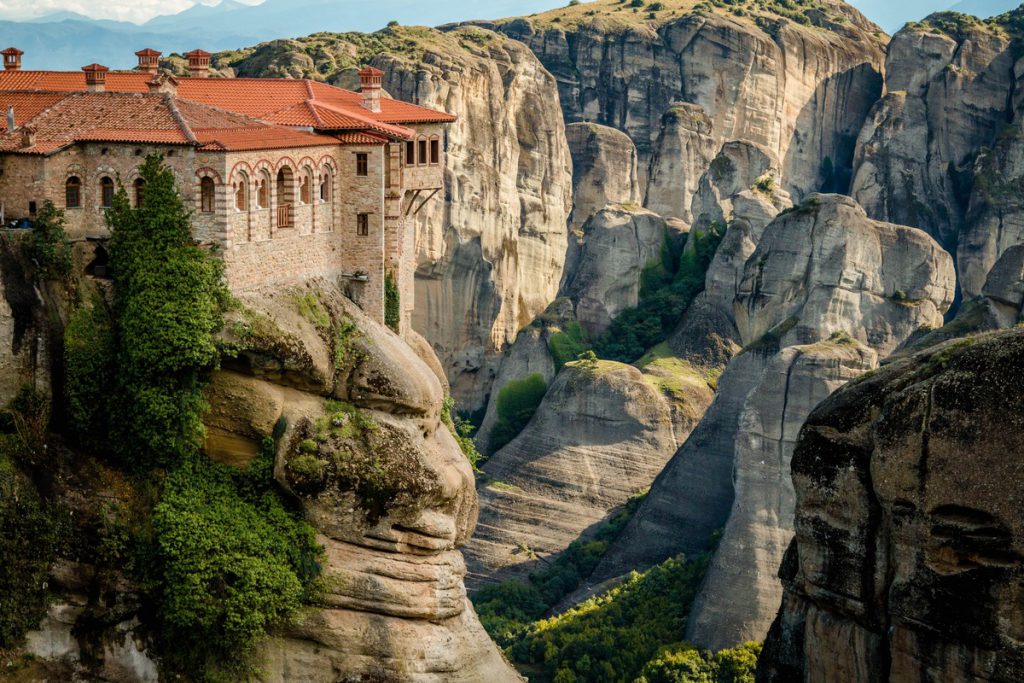 Les météores à Thessalie en Grèce