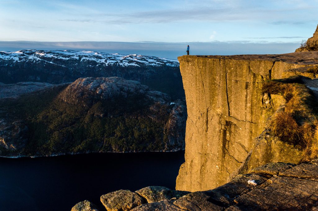 falaise de Preikestolen en Norvège