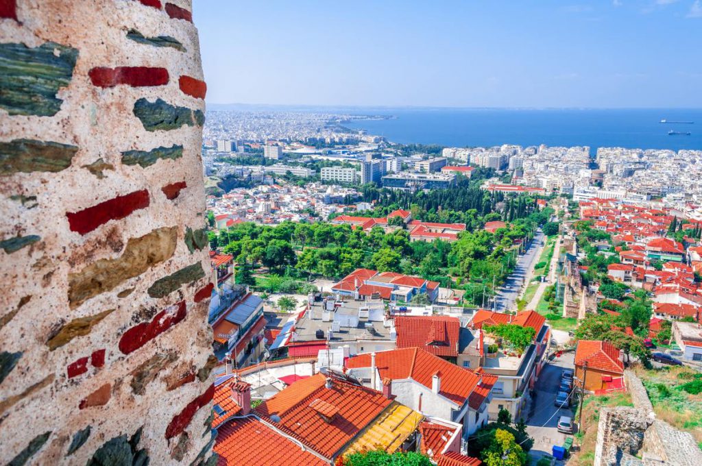 Vue de la ville de thessalonique