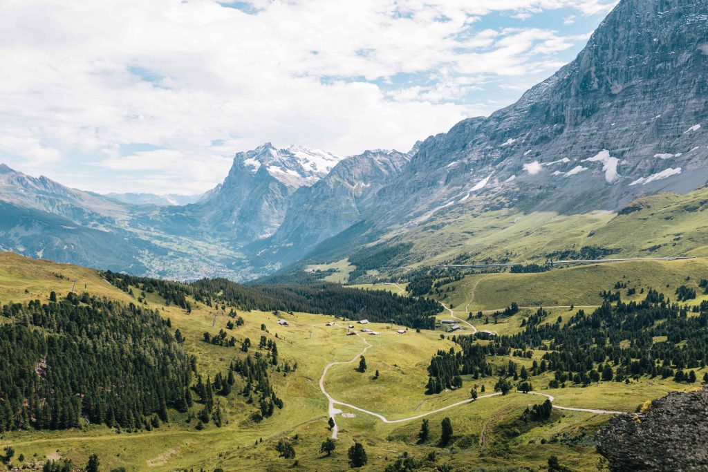 Un paysage dans les Alpes